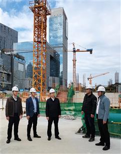 賴海標到桂南分公司承建項目調(diào)研指導工作