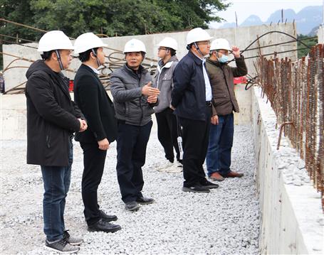 喬永平到桂金分公司承建項(xiàng)目開展專項(xiàng)檢查