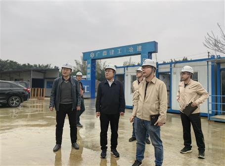 廖立波到柳江區(qū)開展2022年春節(jié)后復工復產暨第一季度安全生產質量綜合大檢查